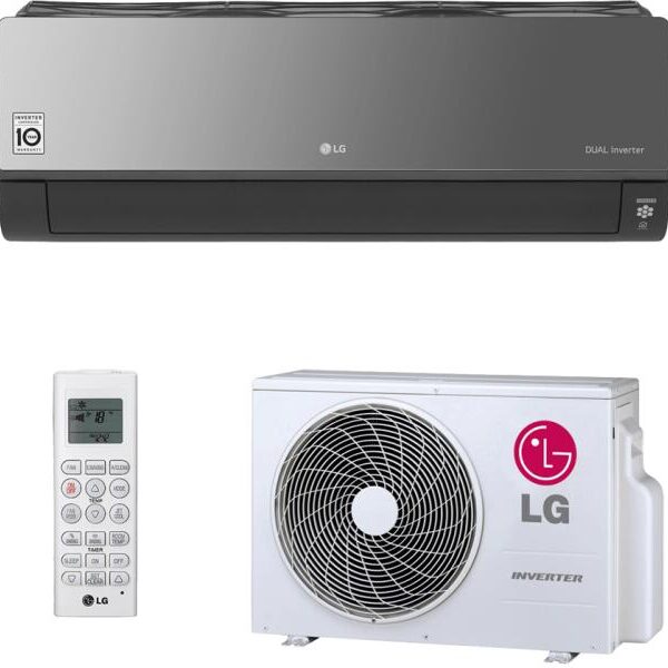 LG ARTCOOL oldalfali split fekete (R32; 2,6kW)