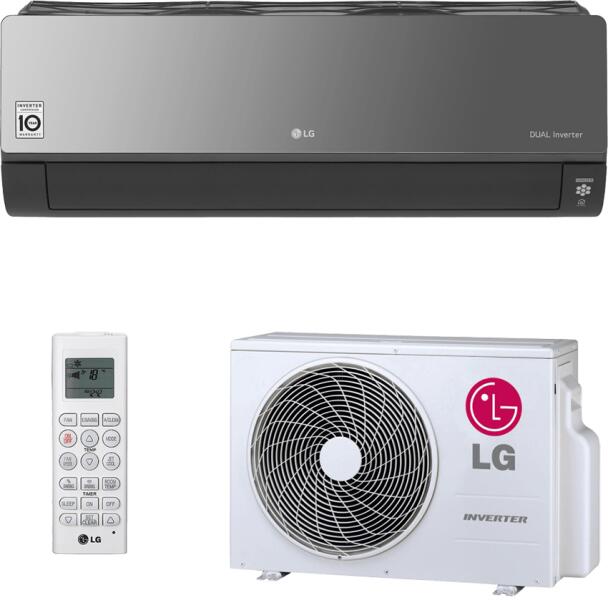 LG ARTCOOL oldalfali split fekete (R32; 2,6kW)