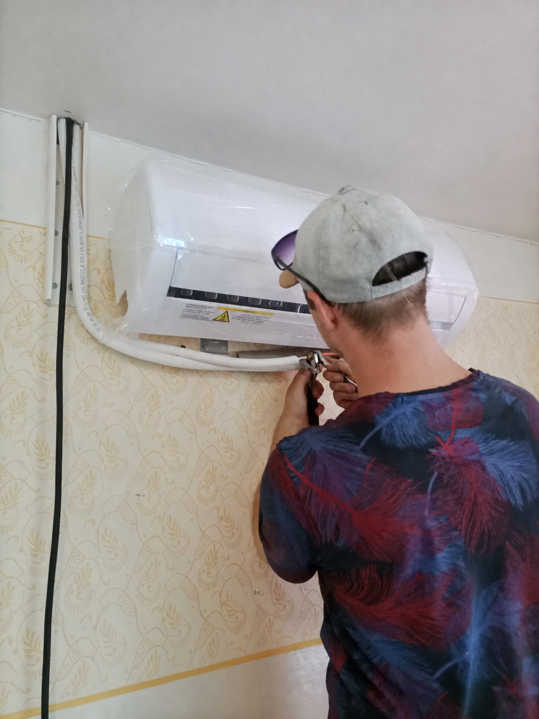 Beltéri klímaegység precíz felszerelése