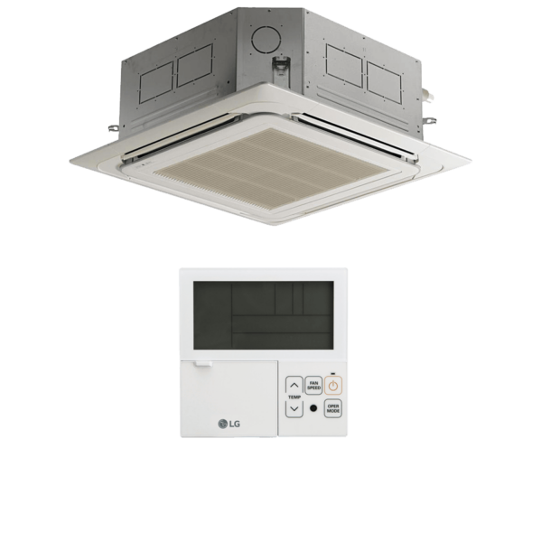 LG CT18F.NQ0 önálló kazettás beltéri egység dekorpanellel (R32, 5,3 kW, 4 irányú), kültéri nélkül