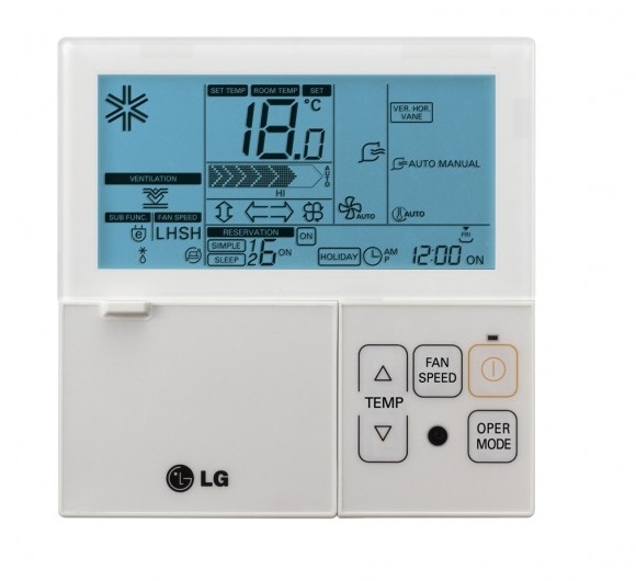 LG PREMTB001.ENCXCOM vezetékes távirányító, fehér — klíma tartozék, kompatibilitás-ellenőrzéssel