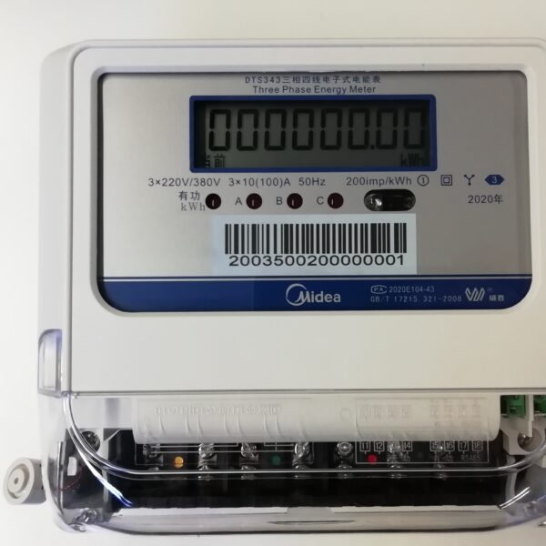 Midea DTS343-3 elektromos teljesítménymérő — klíma tartozék, kompatibilitás-ellenőrzéssel